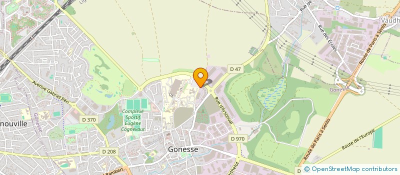 localisation de l'entreprise SAS BTP  GONESSE