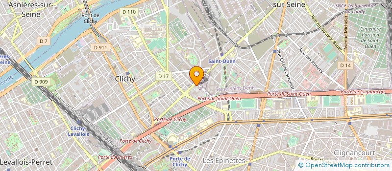 localisation de l'entreprise SAS BTPRO à CLICHY