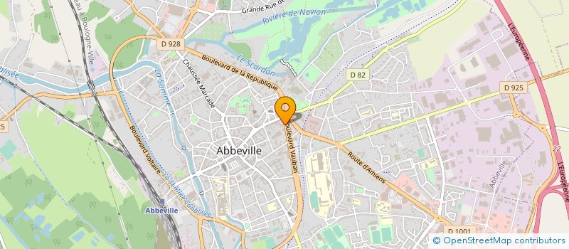 localisation de l'entreprise SAS BUISSART-CORNILLE à ABBEVILLE