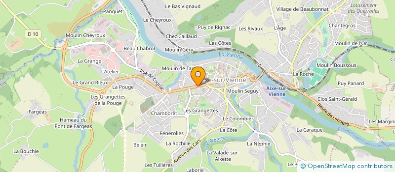 localisation de l'entreprise SAS BUISSON à AIXE-SUR-VIENNE