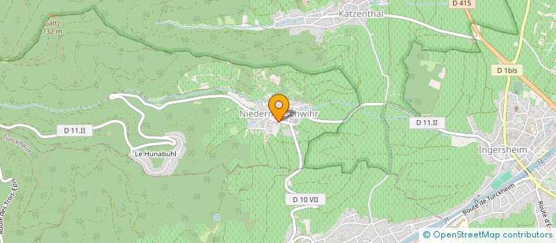 localisation de l'entreprise SAS BULLES ET SPAS  NIEDERMORSCHWIHR