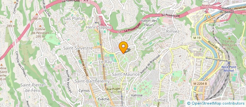 localisation de l'entreprise SAS BURG  NICE