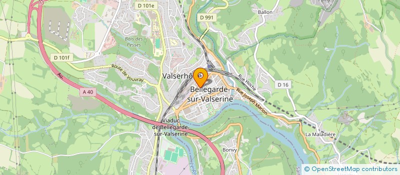 localisation de l'entreprise SAS BURGER HOUSE à VALSERHONE