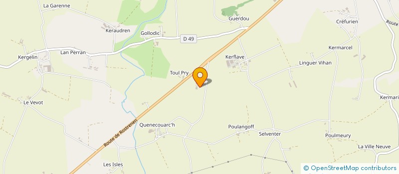 localisation de l'entreprise SAS BURLOT ENERGIE PV  PLOUNEVEZ-QUINTIN