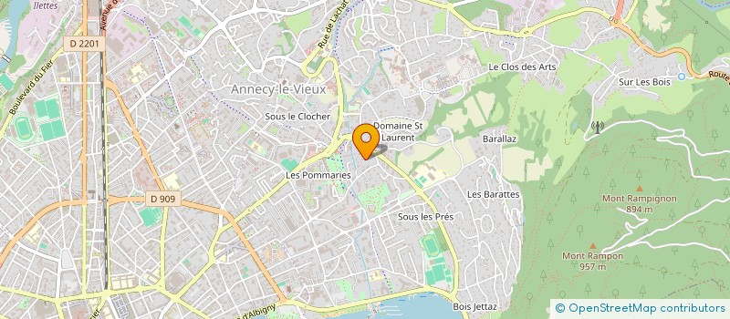 localisation de l'entreprise SAS BV à ANNECY