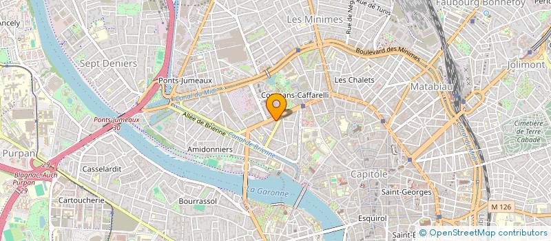 localisation de l'entreprise SAS BYP  TOULOUSE
