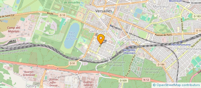 localisation de l'entreprise SAS C&C à VERSAILLES