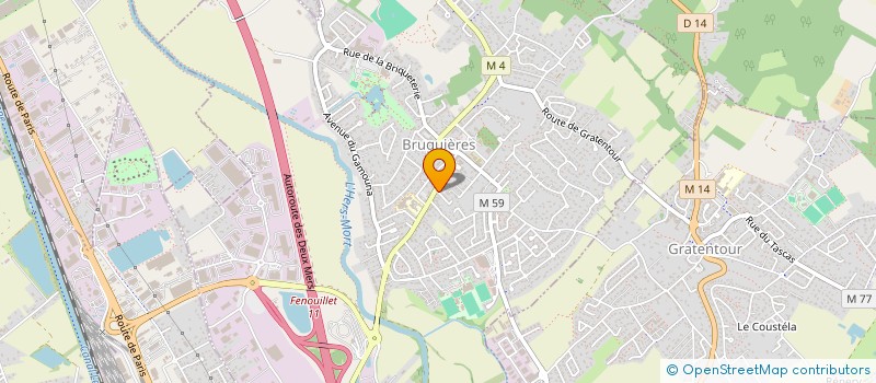 localisation de l'entreprise SAS C.C.M.G  BRUGUIERES