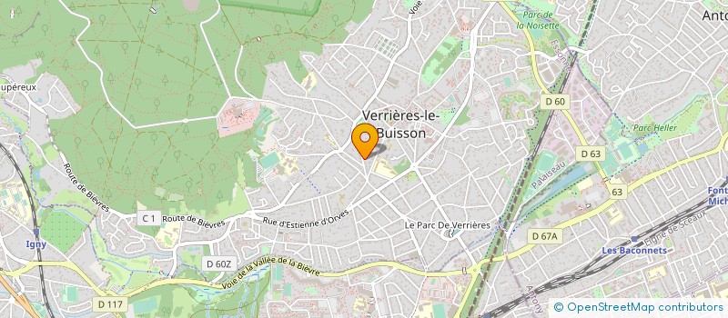 localisation de l'entreprise SAS C.E.B.B. SANTE à VERRIERES-LE-BUISSON