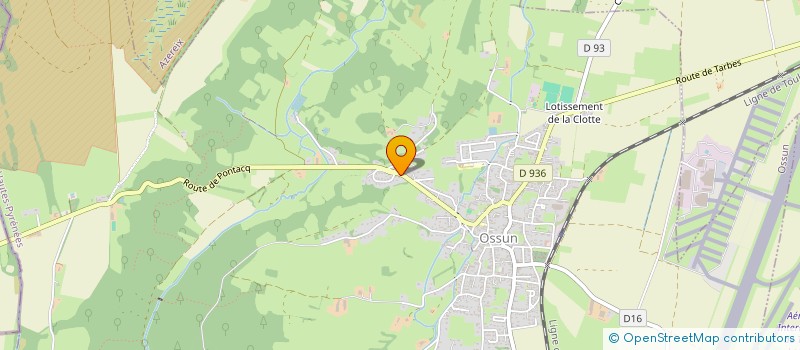 localisation de l'entreprise SAS C.L.C.  OSSUN