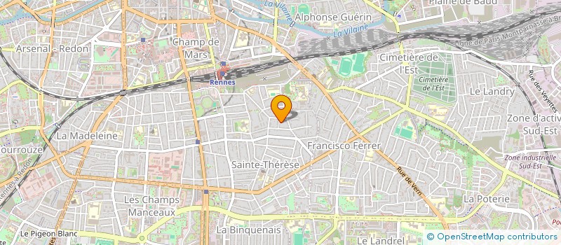 localisation de l'entreprise SAS C.L.J  RENNES