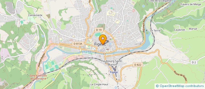 localisation de l'entreprise SAS C & M à FIGEAC