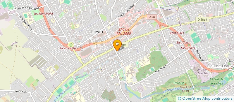 localisation de l'entreprise SAS CA DEMENAGE  LIEVIN