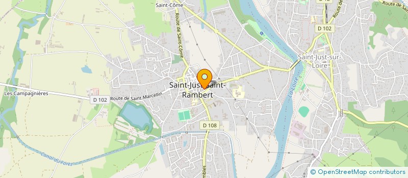 localisation de l'entreprise SAS CA RESTO à SAINT-JUST-SAINT-RAMBERT