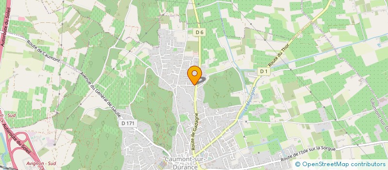 localisation de l'entreprise SAS CABEMAT à CAUMONT-SUR-DURANCE