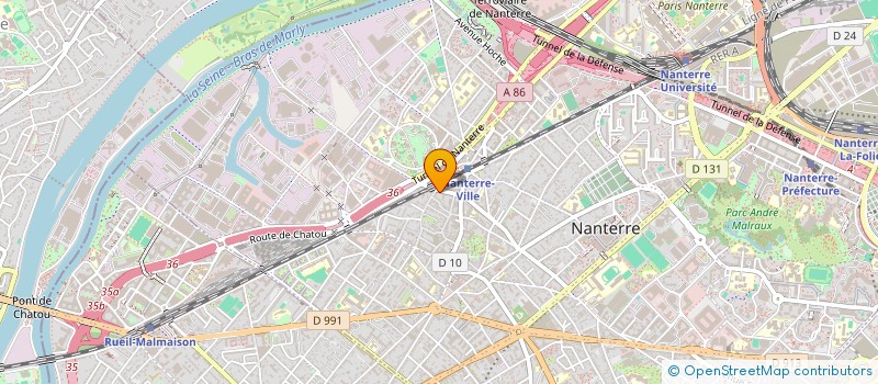 localisation de l'entreprise SAS CABINET MAGRO à NANTERRE