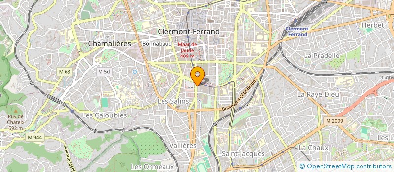 localisation de l'entreprise SAS CACF SOLEILS  CLERMONT-FERRAND