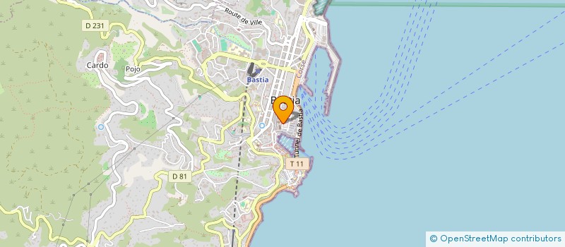 localisation de l'entreprise SAS CAFE BERNARD à BASTIA