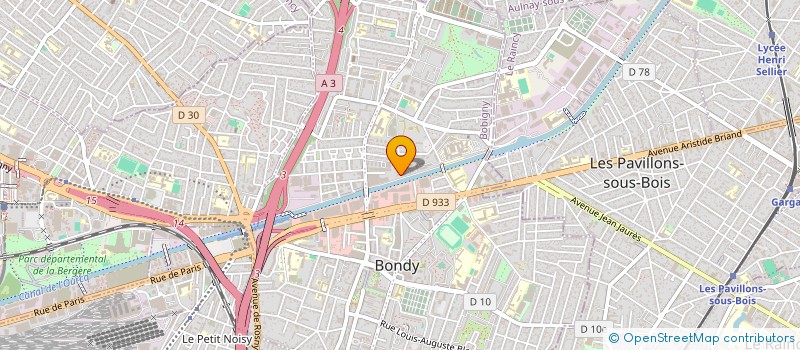 localisation de l'entreprise SAS CAFE DES SEPT  BONDY