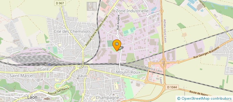 localisation de l'entreprise SAS CAILLE LOGISTIQUE à LAON