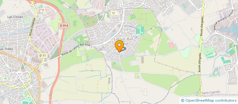 localisation de l'entreprise SAS CAJUN  LATOUR-BAS-ELNE