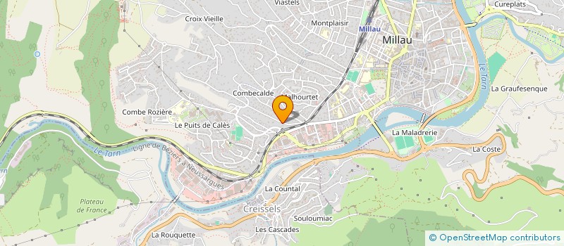 localisation de l'entreprise SAS CALBAG  MILLAU