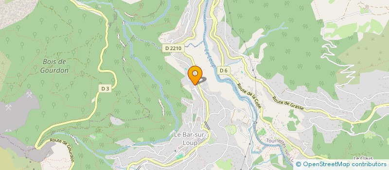localisation de l'entreprise SAS CALIN SILVY à LE BAR-SUR-LOUP