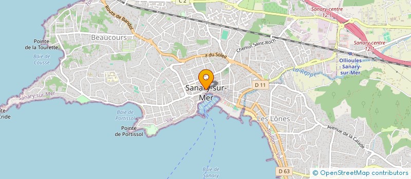 localisation de l'entreprise SAS CALISAN à SANARY-SUR-MER