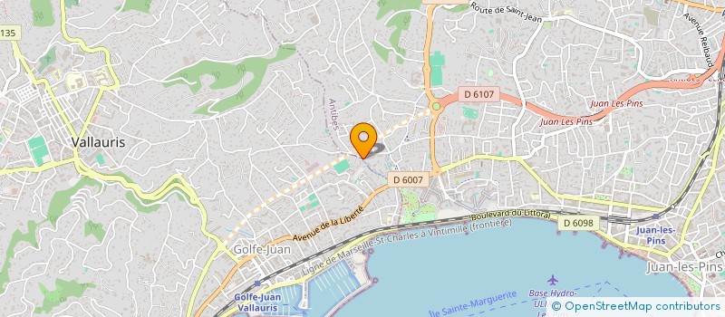 localisation de l'entreprise SAS CALLUNE à ANTIBES