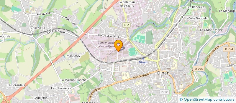 localisation de l'entreprise SAS CALVEZ DISTRIBUTION à DINAN