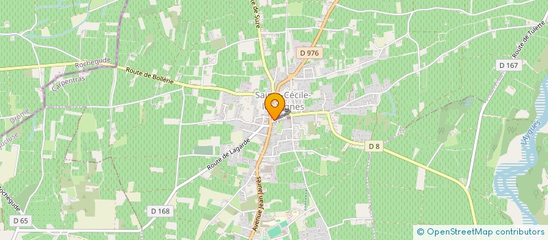 localisation de l'entreprise SAS CALVIER  SAINTE-CECILE-LES-VIGNES