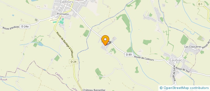 localisation de l'entreprise SAS CALVO  CAUBIAC