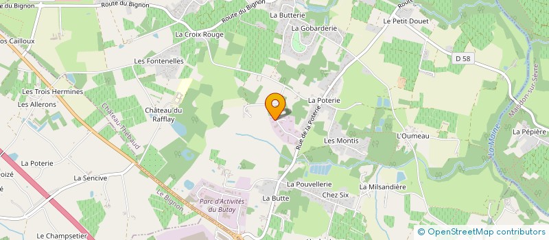 localisation de l'entreprise SAS CAMINI  CHATEAU-THEBAUD