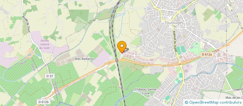 localisation de l'entreprise SAS CANET CONSTRUCTION  TOULOUGES