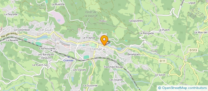 localisation de l'entreprise SAS CANNAC à CRANSAC