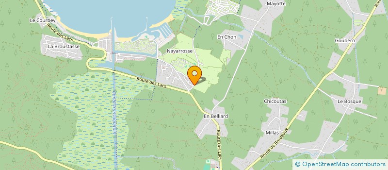 localisation de l'entreprise SAS CANTALAOUDE  BISCARROSSE