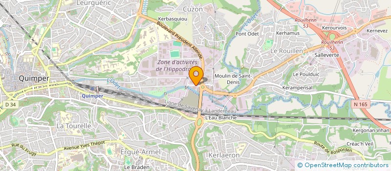 localisation de l'entreprise SAS CAP à QUIMPER