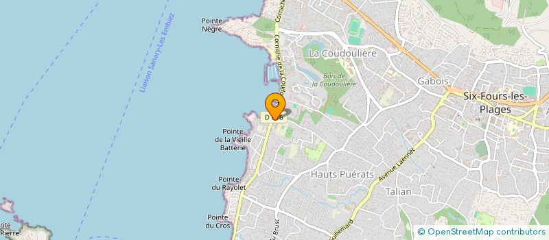 localisation de l'entreprise SAS CAP SUD à SIX-FOURS-LES-PLAGES