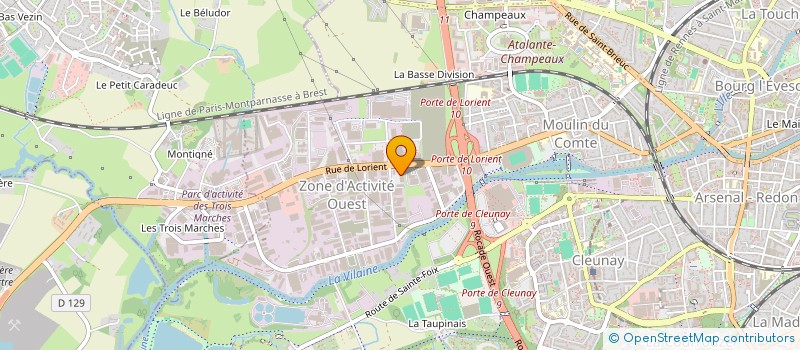 localisation de l'entreprise SAS CAP YAM  RENNES