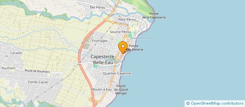 localisation de l'entreprise SAS CAPES LEGUMES  CAPESTERRE-BELLE-EAU