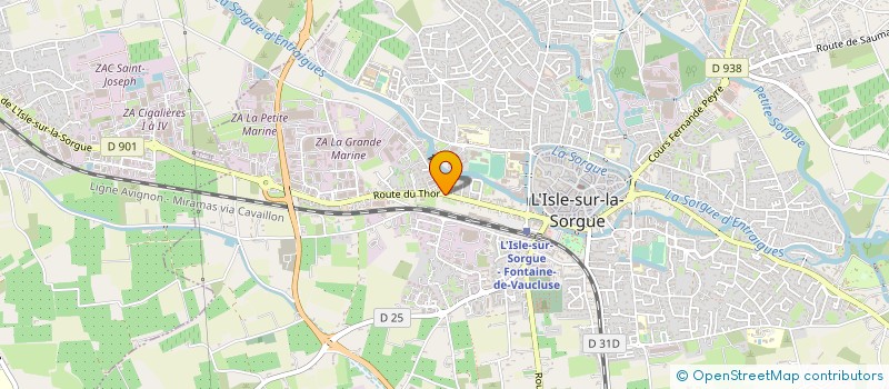 localisation de l'entreprise SAS CAPITANI  L'ISLE-SUR-LA-SORGUE