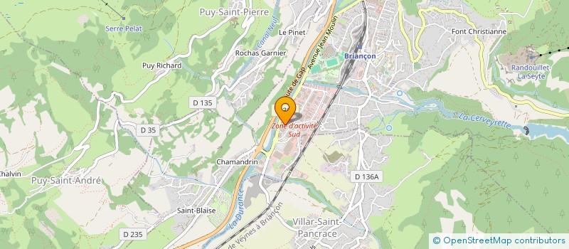 localisation de l'entreprise SAS CAR WASH à BRIANCON