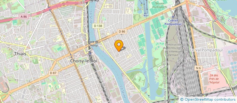 localisation de l'entreprise SAS CARINE VRIGNAUD  CHOISY-LE-ROI