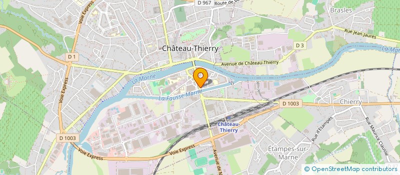 localisation de l'entreprise SAS CARNOT à CHATEAU-THIERRY
