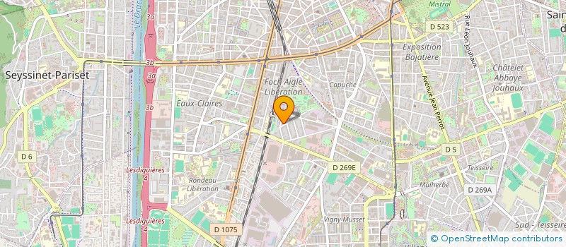 localisation de l'entreprise SAS CAROLINE PELISSIER SPFPL à GRENOBLE