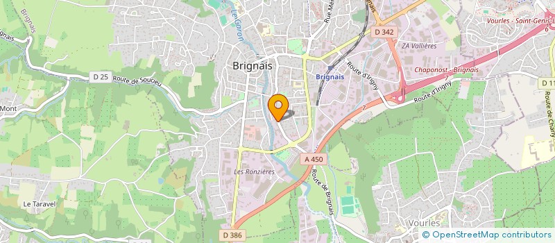 localisation de l'entreprise SAS CARPENTIER à BRIGNAIS