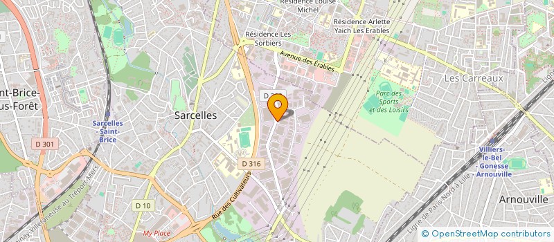 localisation de l'entreprise SAS CARPET CLEAN à SARCELLES