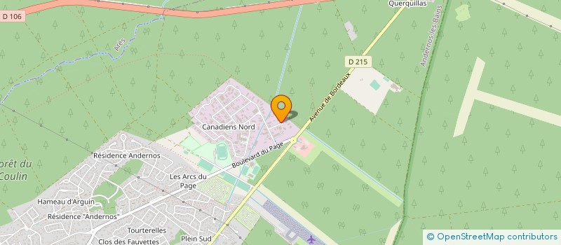 localisation de l'entreprise SAS CARRIER SEBASTIEN à ANDERNOS-LES-BAINS