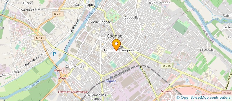 localisation de l'entreprise SAS CARTIER à COGNAC