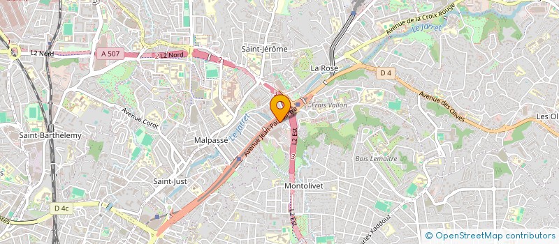 localisation de l'entreprise SAS CARVIN CALVINI MENUISERIE à MARSEILLE